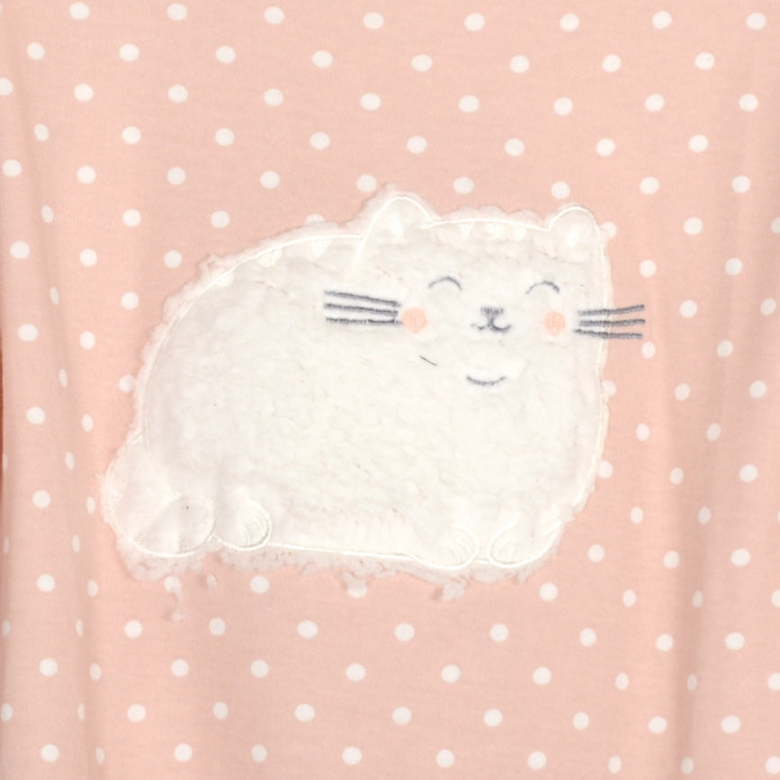 Pijama de gato bordado